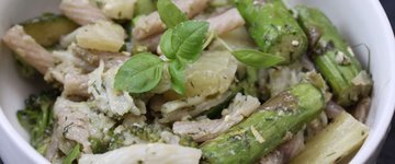 Roasted Vegetable Pesto Pasta