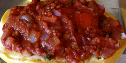 Lasagna Stuffed Spaghetti Squash