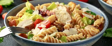 Kale Caesar Pasta Salad