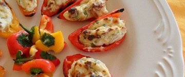 Cream Cheese-Stuffed Mini Sweet Peppers