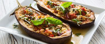 10-Minute Microwaved Eggplant