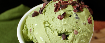 Raw Mint Chocolate Chip Ice Cream 
