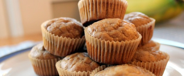 Gluten Free Peanut Butter Banana Mini-Muffins