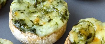 Garlic Cheesy Stuffed Mushrooms