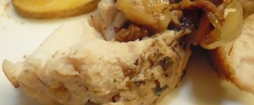 Roast Turkey with Bacon, Apple and Cranberries