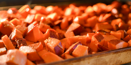 Maple-Roasted Sweet Potatoes with Lemon Juice