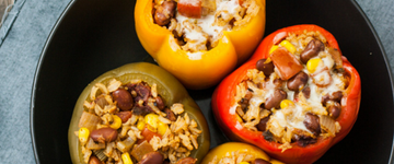 Slow Cooker Stuffed Bell Peppers