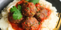 Keto Turkey Meatballs with Mashed Cauliflower