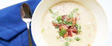 Creamy Potato & Bacon Breakfast Soup
