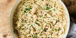 Healthy Chicken Alfredo (Vegan & Dairy Free)