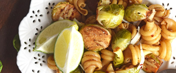 Balsamic Roasted Brussels Sprouts Pasta