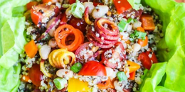Rainbow Quinoa Vegetable Salad