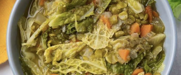 Cozy Split Pea and Kale Stew