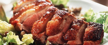 Hoisin-Glazed Barbecued Duck with Lime juice
