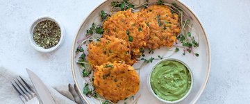 Savory Sweet Potato & Kale Pancakes