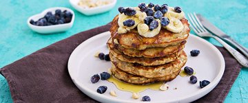 Banana Oatmeal Pancakes