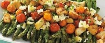 Seared Tomatoes with Arugula Pesto & Feta