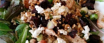 Chicken, Beet & Quinoa Salad with Goat Cheese