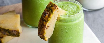 Pina Colada With a Side of Green Smoothie