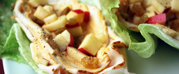 Chicken and Apple Lettuce Wraps