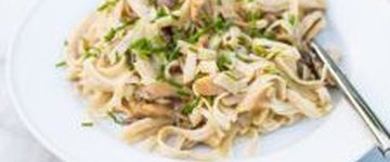 Low Fodmap Garlic Mushroom Pasta