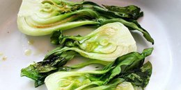 Oven-Roasted Baby Bok Choy