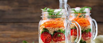 Curry Quinoa Salad in a Jar