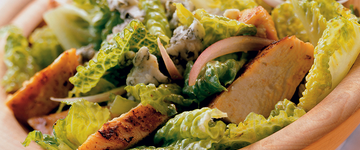 Blue Cheese Caesar Salad with Grilled Chicken