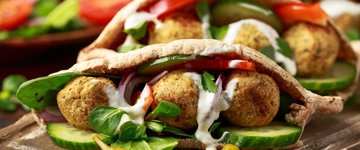 Warm Falafel Pitas
