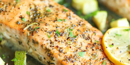 One Pan Lemon Herb Salmon & Zucchini