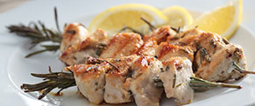 Marinated Chicken and Rosemary Kebabs