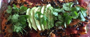 Vegan Black Bean and Rice Enchiladas