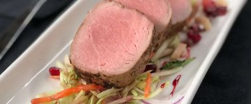 Broccoli Slaw with Pork Tenderloin