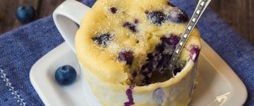 Blueberry Flax Microwave Muffin