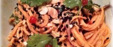 ByziMom's Raw Sweet Potato Pad Thai