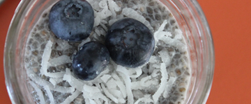Coconut & Blueberry Chia Seed Pudding