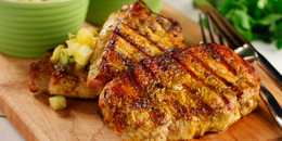 Caribbean Grilled Pork with Tropical Salsa