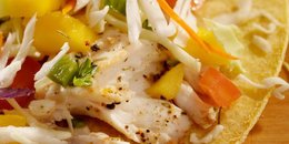 Fish Taco-wich with Pineapple Salsa