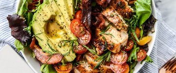 Rosemary Chicken, Bacon & Avocado Salad