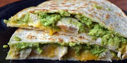 QUICK AND EASY CHICKEN AVOCADO QUESADILLA 