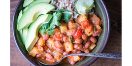 Saucy Puerto Rican Beans & Potatoes