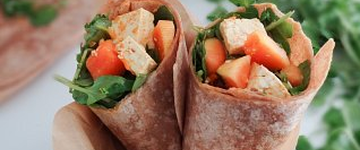 Curried Tofu Papaya Wraps