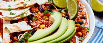 Vegetarian Lentil Tortilla Soup