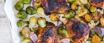 Honey Mustard Chicken and Brussels Sprouts