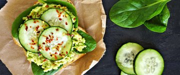 Gluten-Free Avocado Toast with Spinach & Cucumber