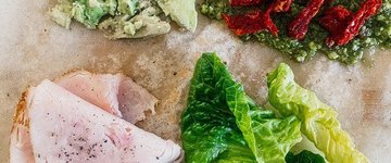 Paleo Turkey Pesto Wrap