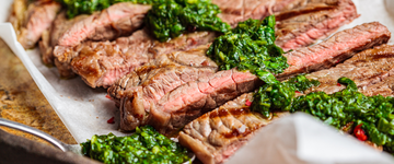 Grilled Steak with Chimichurri Sauce