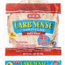 H‑E‑B Carb Sense Whole Wheat Tortillas