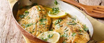 Trout with Garlic Lemon Butter Herb Sauce