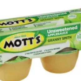 Mott's Healthy Harvest No Sugar Added Granny Smith Apple Sauce